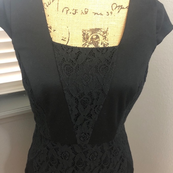The Limited Dresses & Skirts - The Limited black sheath lace panel sheath dress💕